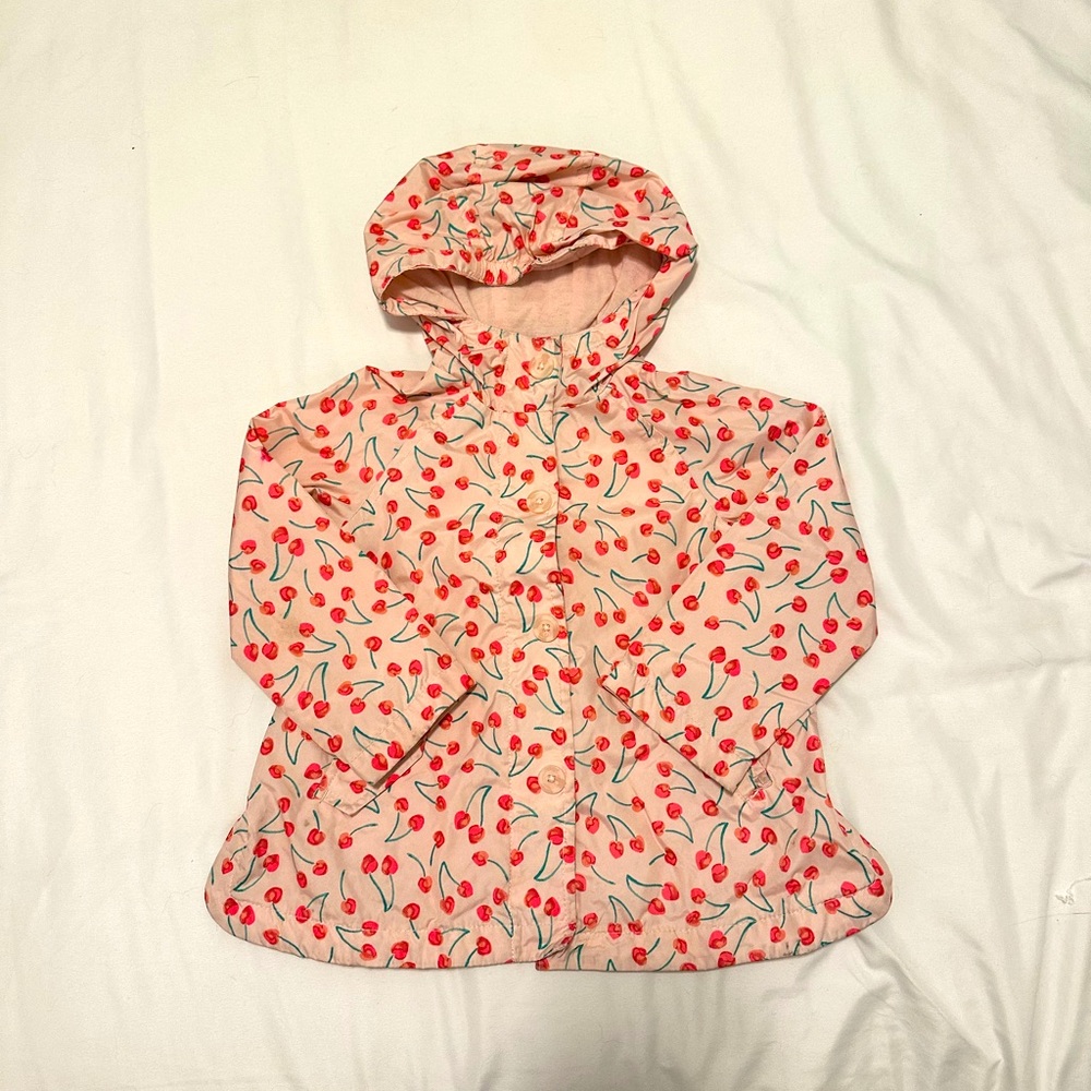 Oshkosh B’gosh Girls Raincoat with Cherry Print